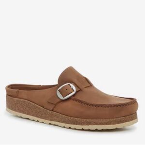 Brown Leather Slip-On Loafers